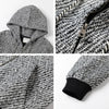 Y2K Fermuarlı Sweatshirt, yakın çekim — Navra Wear