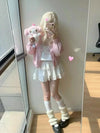 Sweet Pink Kawaii Designed Rabbit T-Shirt