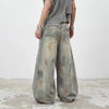Classic Dirty Western Style Bell Leg Denim