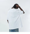 Oversize Sport Tişört, detay görünüm — Navra Wear