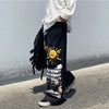 Graffiti Oversized Wide-Leg