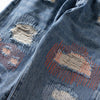 Blue Faded Bell Denim