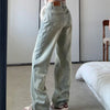 Classic Faded High-Rise Wide Denim