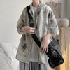 Ice Silk National Print Vintage Loose Top