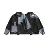 Classic Oversized Relaxed Mosaic Denim Jacket
