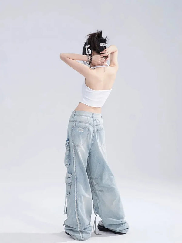 Elevated Heritage Utility Bell Leg Denim alternatif görünüm
