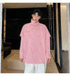 Vintage Oversize Ekose Gömlek, kombin görünüm — Navra Wear