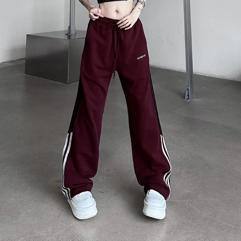 Bol Kesim Çizgili Jogger, önden görünüm — Navra Wear