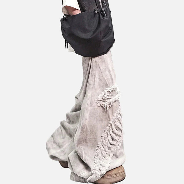 Metro High Street Patched Bell Leg Denim alternatif görünüm