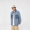 Splice Denim Premium Casual Long Shirt