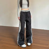 Vintage Çizgili Jogger, model üzerinde — Navra Wear
