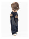 Heritage Mosaic High-Rise Bell Leg Denim