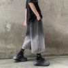 Yıkanmış Baggy Jean Şort, yakın çekim — Navra Wear