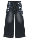 Chic 2000s Classic Graphic Bell Leg Denim