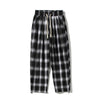 Retro Plaid Loose Trousers