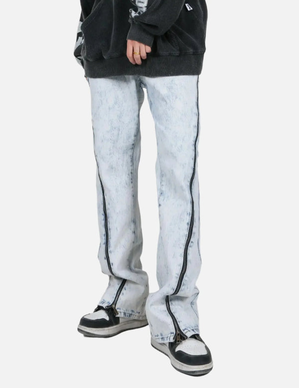Versatile Acid-Wash Bell Denim