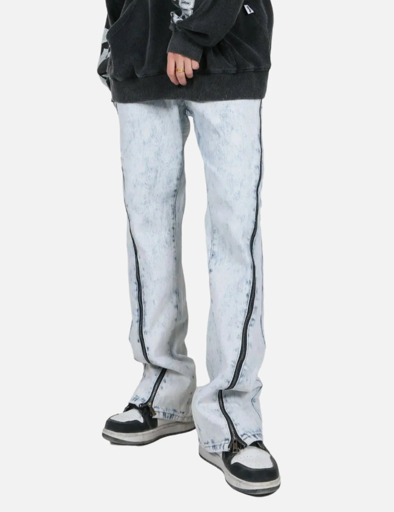 Versatile Acid-Wash Bell Denim