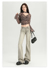 Chic Bell Mid-Waist Stretch Denim