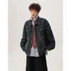Trendy Indigo Draped Relaxed Denim Jacket