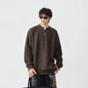 Boğazlı Basic Sweatshirt, detay görünüm — Navra Wear