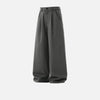 Vintage Wide Leg Çizgili Pantolon, kombin görünüm — Navra Wear