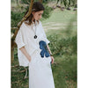 Shoulder-Stitch Mid-Length Woven Top