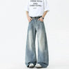 Durable Slightly Bell Western Style Bell Leg Denim