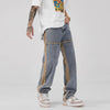 Modern Yellow Stripe Heritage Mosaic Denim