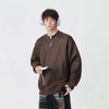 Boğazlı Basic Sweatshirt, önden görünüm — Navra Wear