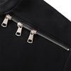 Obsidian Black Zip-Up T-Shirt