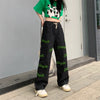 Elastic High-Rise Flocked Stitched Denim