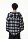 Heavyweight Plaid Hooded Retro Shirt