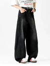 Vintage Baggy Western Baskılı Jean Pantolon, stil görünüm — Navra Wear