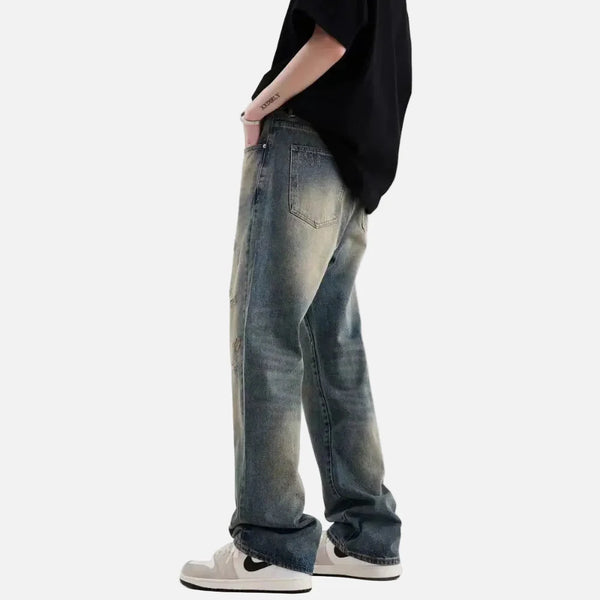 Fashionable Western Style Bell Leg Denim alternatif görünüm