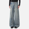 Heritage Rinse Diagonal Placket Button Denim
