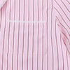 Cropped Stripe Button-Up Two-Tone Shirt