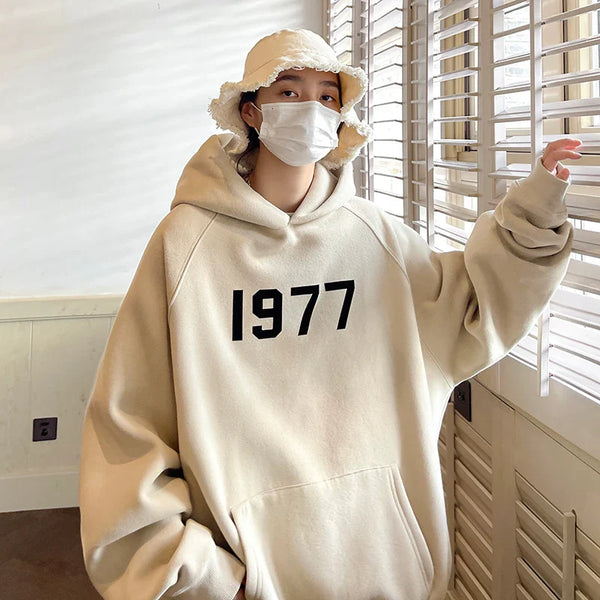 Men's Autumn Printed Relaxed Sweatshirt alternatif görünüm
