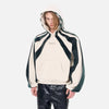 2000s Breathable Flannel Stripe Mosaic Sweatshirt