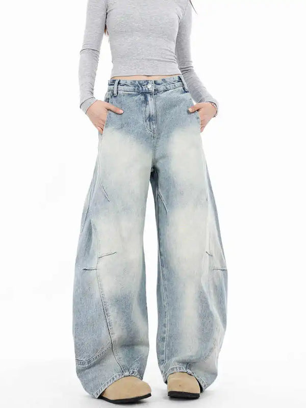 Heritage Blue Relaxed Cowboy Denim alternatif görünüm