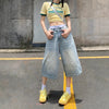 Timeless Wide Leg Relaxed Denim Shorts