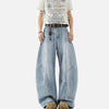 Seoul Style High Street Torn Relaxed Denim