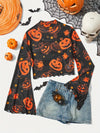 Halloween Pumpkin Pattern Mesh Freedom-State T-Shirt
