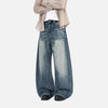 Western Style Rinse High Waisted Curved Denim