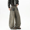 Western Style Stellar Printing Dirty Dying Denim