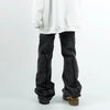 Cyber Rinse Black Relaxed Stacked Denim