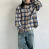 Oversize Plaid Heritage Long Sleeve Top