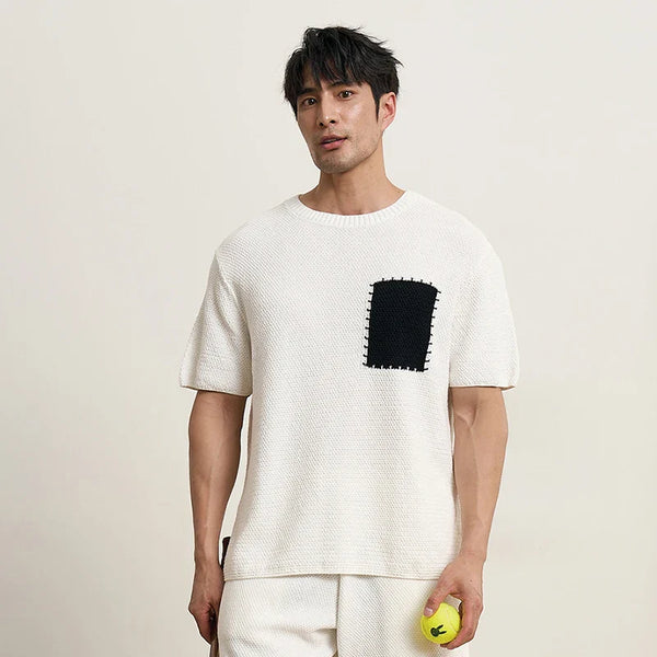Concrete-Jungle Premium-Touch Knit O-Neck Short Sleeve T-Shirt alternatif görünüm