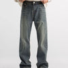 Vintage Bootcut Jean Pantolon, yakın çekim — Navra Wear