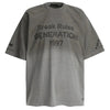 Curated Digital-Age Underground Print Tie Dye Ripped T-Shirt