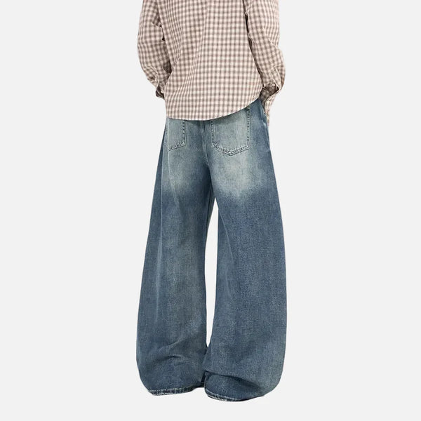 Western Style Rinse High Waisted Curved Denim alternatif görünüm